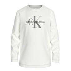 CALVIN KLEIN μπλούζα παιδική IN0IN00005-YAF λευκή